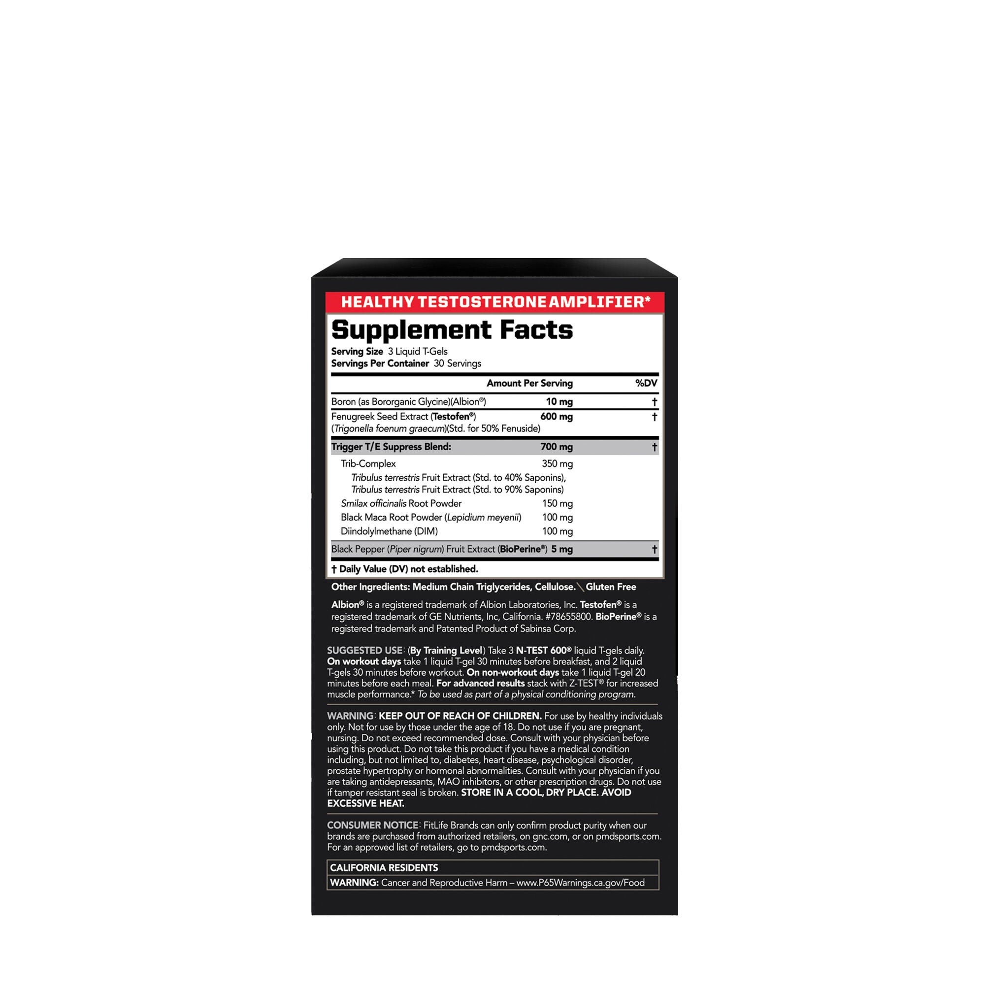 N-Test 600&reg; Advanced - 90 Liquid T-Gels (30 Servings)  | GNC